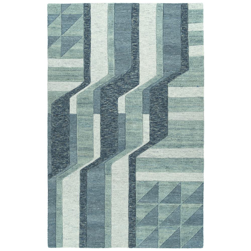 Kaleen Rugs ALZ02-17 Alzada Collection 2 Ft x 3 Ft Rectangle Rug in Blue