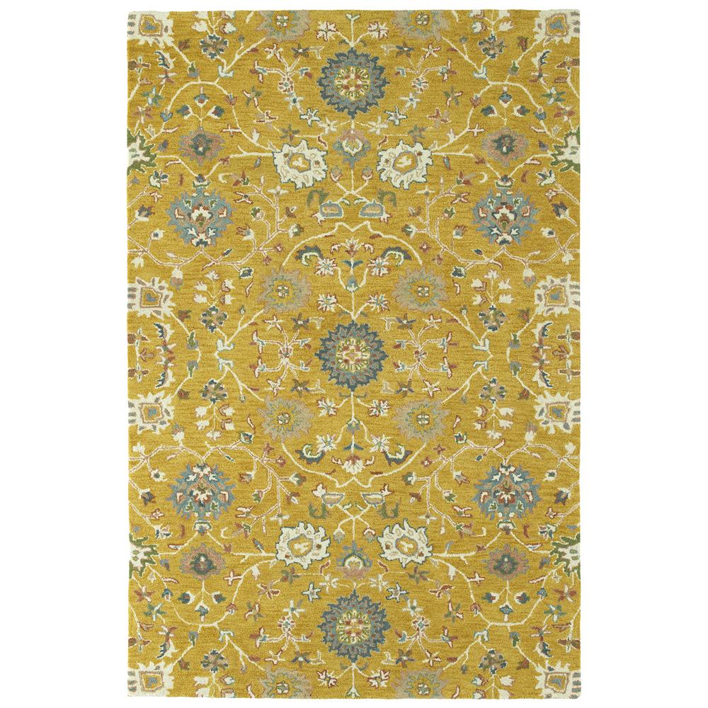 Kaleen Rugs AMA02-5 Amaranta Collection 2 Ft 6 In x 8 Ft Runner Rug in Gold