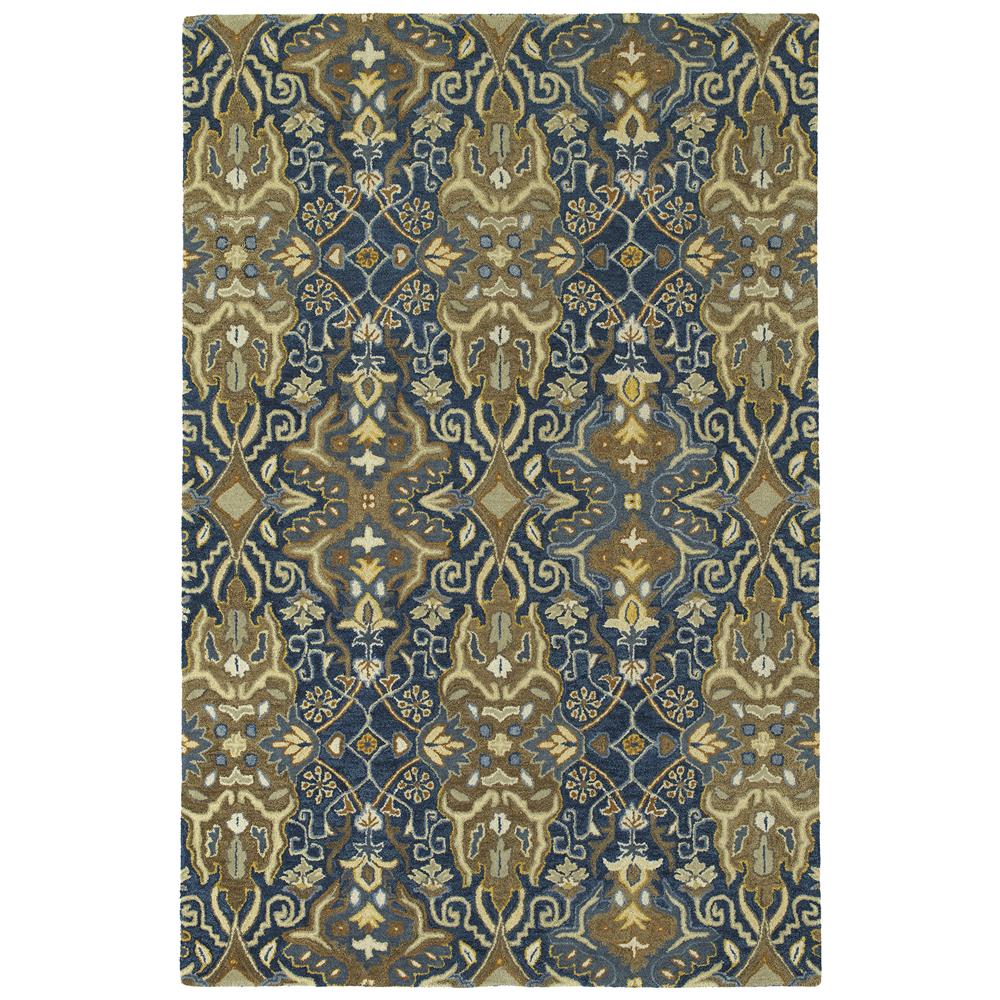 Kaleen Rugs AMA06-22 Amaranta Collection 9 Ft x 12 Ft Rectangle Rug in Navy