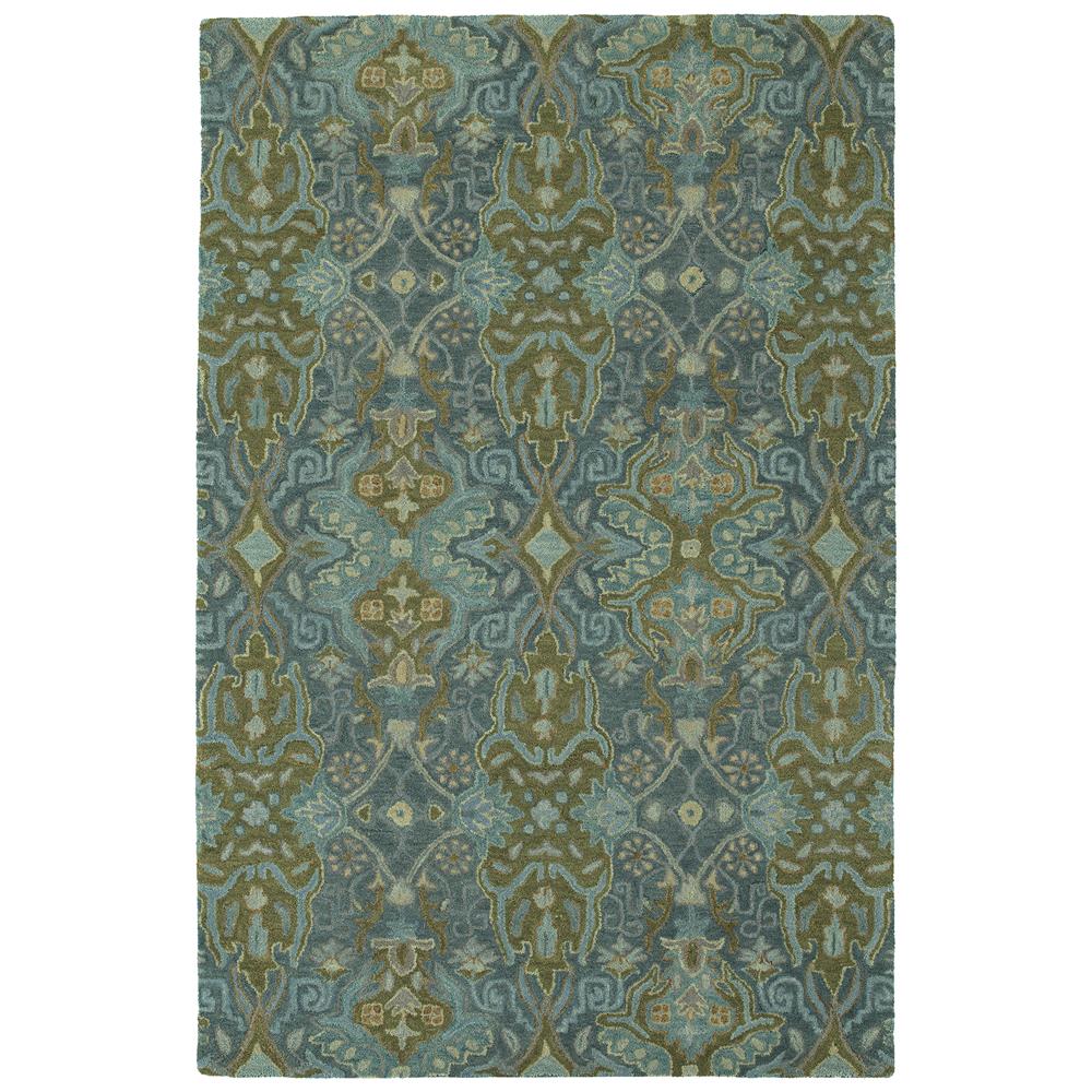 Kaleen Rugs AMA06-94 Amaranta Collection 5 Ft x 7 Ft 9 In Rectangle Rug in Peacock