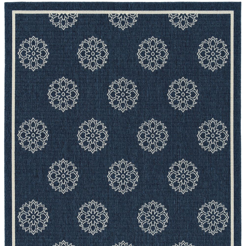 Kaleen Rugs AML07-22 Amalie Collection 2 Ft 2 In x 8 Ft Runner Rug in Navy