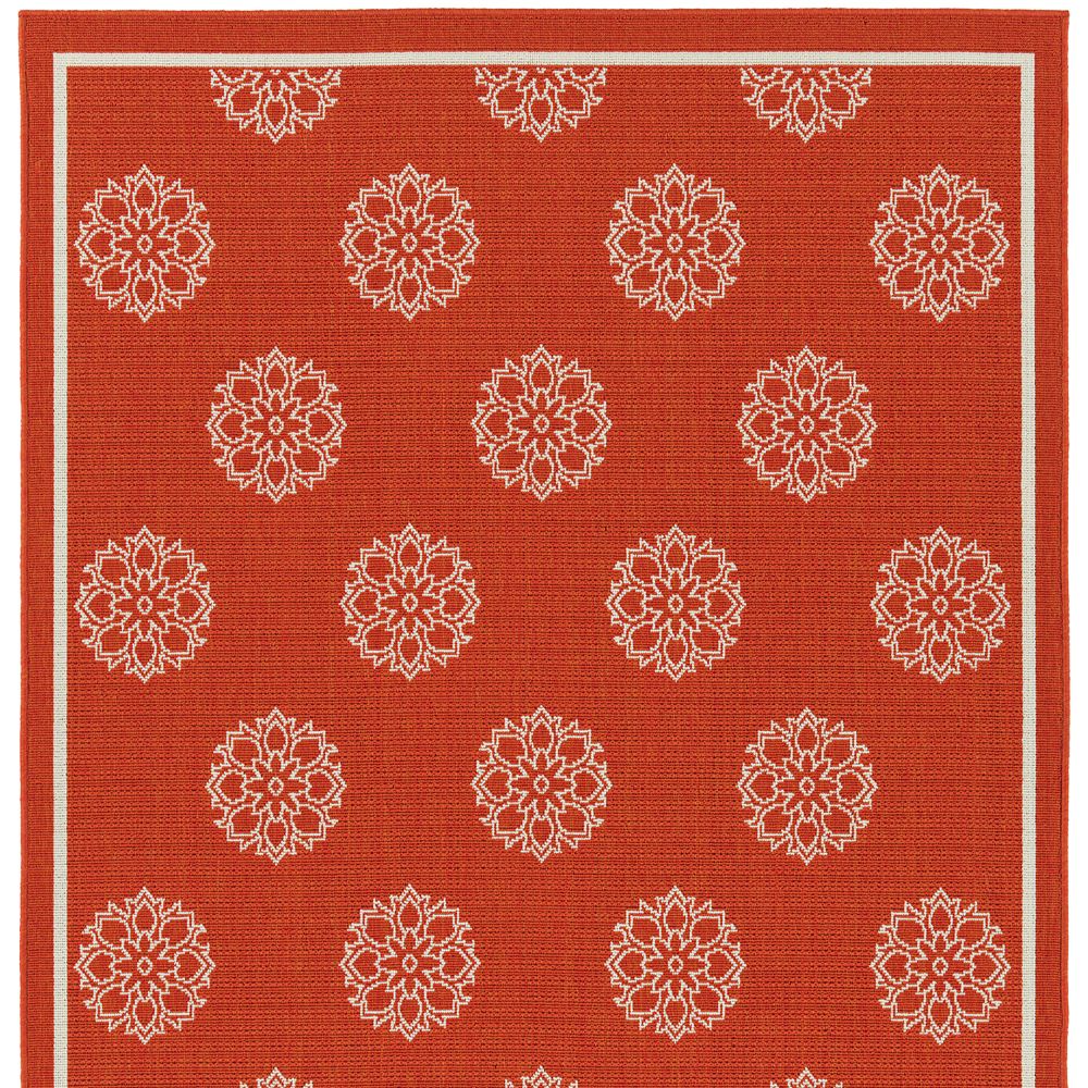 Kaleen Rugs AML07-32 Amalie Collection 1 Ft 9 In x 3 Ft Rectangle Rug in Tangerine