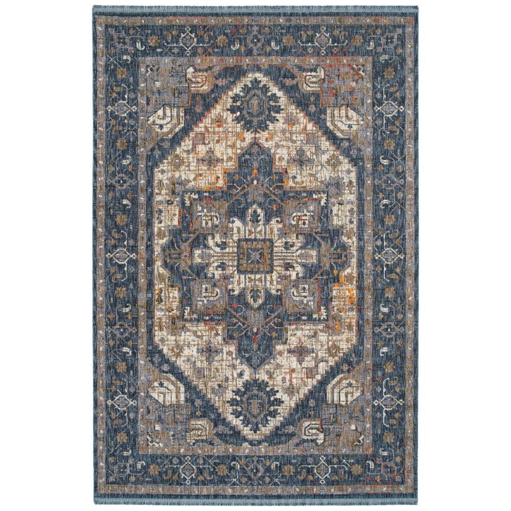 Kaleen Rugs ATU04-22 Artundra Collection 8 ft. 6 in. X 11 ft. 7 in. Rectangle Rug in Navy/Ivory/Denim/Lavender/Sand/Orange/Brown/Olive/Red 