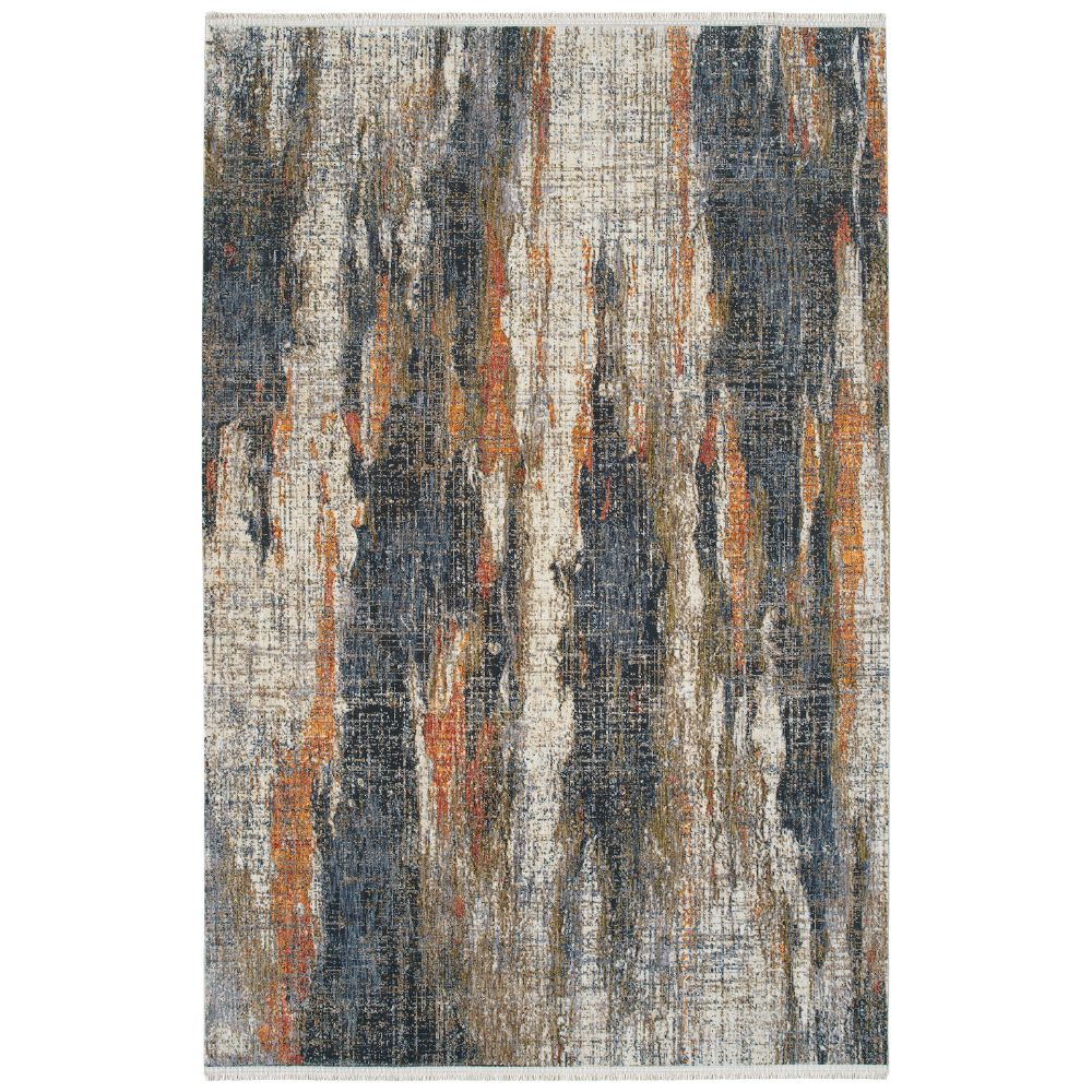Kaleen Rugs ATU06-86 Artundra Collection 2 ft. 3 in. X 11 ft. 7 in. Runner Rug in Multi/Ivory/Denim/Navy/Orange/Olive/Red/Gray/Sand/Lavender/Brown 
