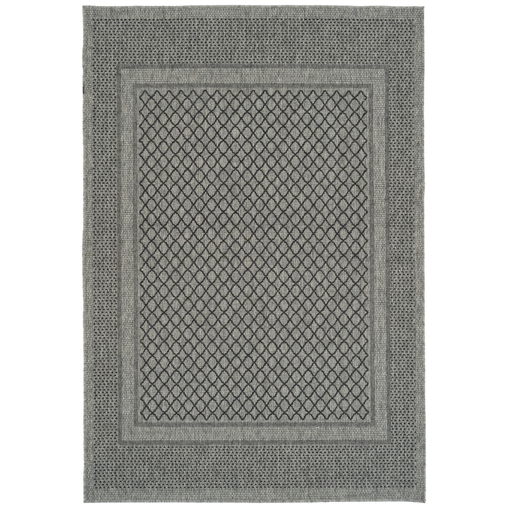 Kaleen Rugs BAC08-38 Bacalar Collection 7 Ft 10 In X 10 Ft Rectangle Rug in Charcoal
