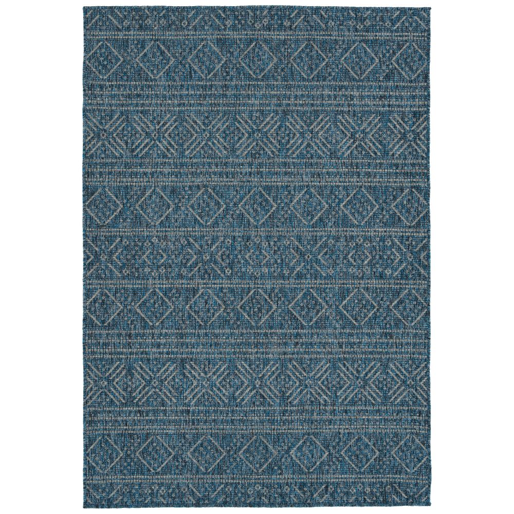 Kaleen Rugs BAC09-17 Bacalar Collection 2 Ft X 3 Ft Rectangle Rug in Blue