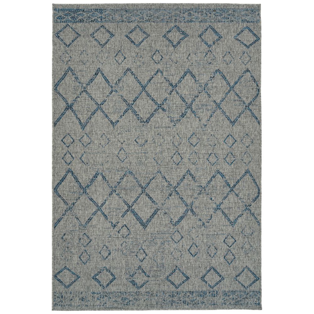 Kaleen Rugs BAC10-75 Bacalar Collection 2 Ft X 6 Ft Runner Rug in Grey