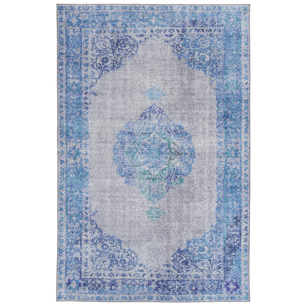 Kaleen Rugs BOH08-17 Boho Patio Collection 2 Ft 3 In x 7 Ft 6 In Runner Rug in Blue 