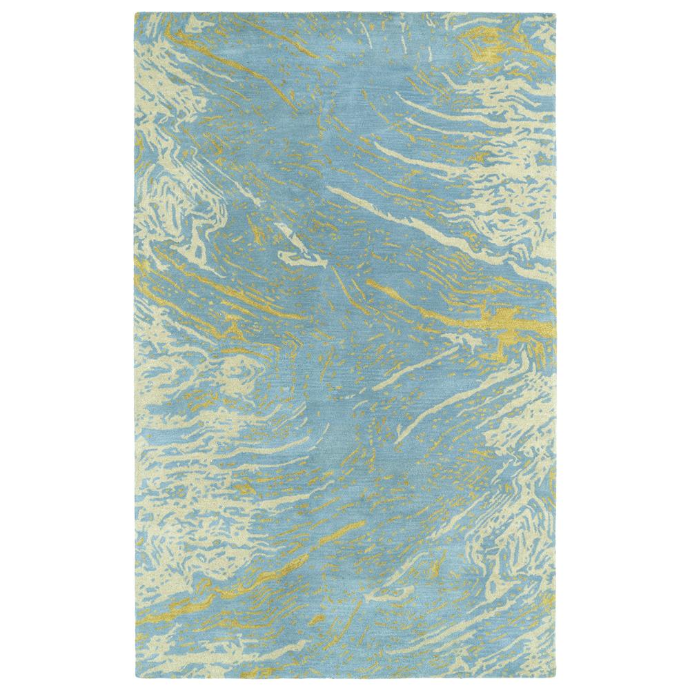 Kaleen Rugs BRS01-17 Brushstrokes Collection 8 Ft x 11 Ft Rectangle Rug in Blue