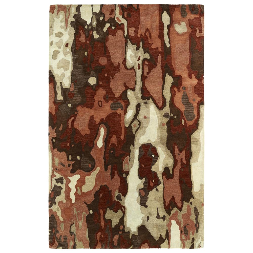 Kaleen Rugs BRS05-30 Brushstrokes Collection 9 Ft 6 In x 13 Ft Rectangle Rug in Rust