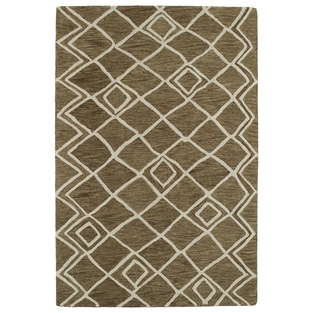Kaleen Rugs CAS04-49 Casablanca Collection 2 Ft x 3 Ft Rectangle Rug in Brown 
