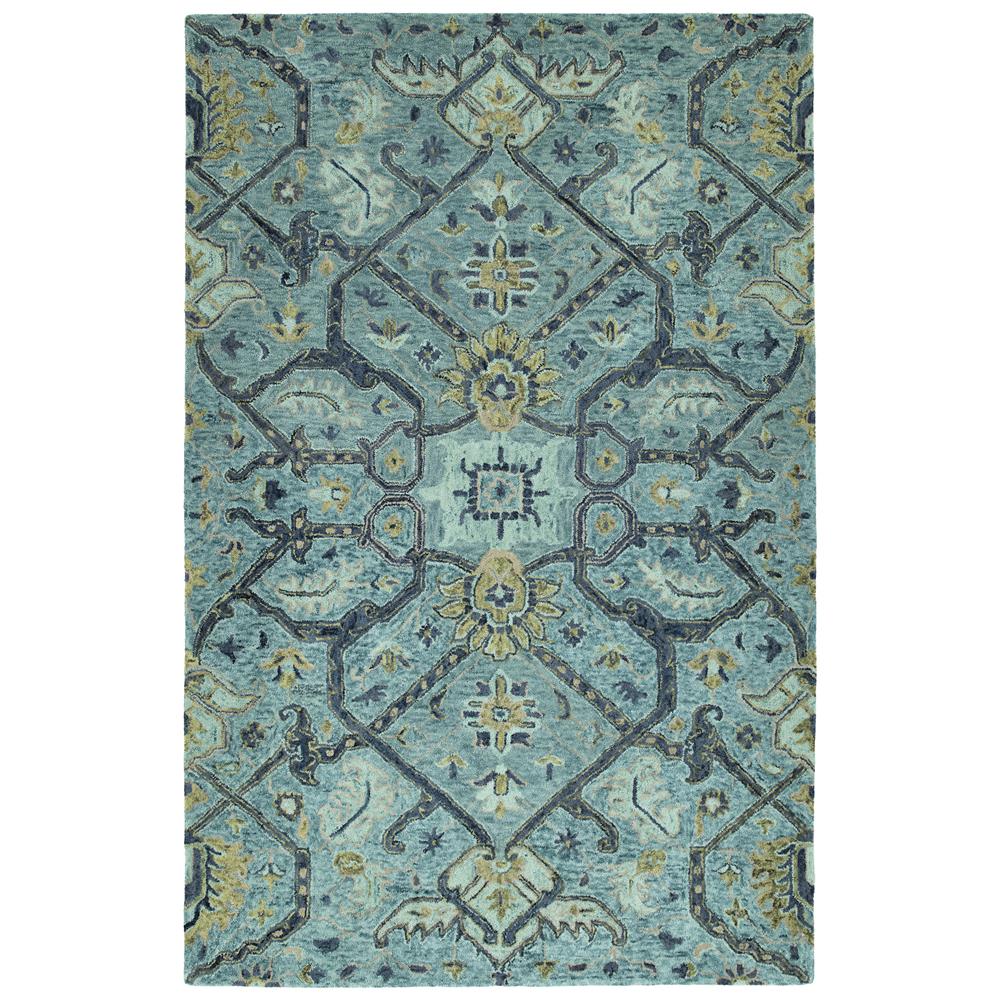 Kaleen Rugs CHA04-17 Chancellor Collection 8 Ft x 10 Ft Rectangle Rug in Blue 