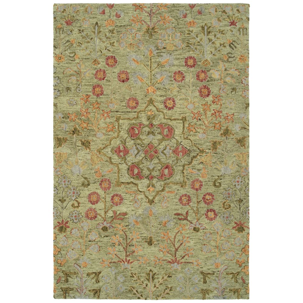 Kaleen Rugs CHA13-59 Chancellor Collection 10 ft. X 14 ft. Rectangle Rug in Sage/Olive/Wine/Orange/Gold/Sand/Gray 
