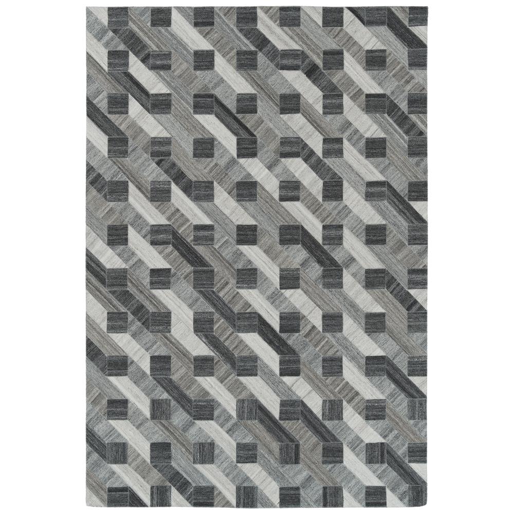 Kaleen Rugs CHP02-38 Chaps Collection 8 Ft x 10 Ft Rectangle Rug in Charcoal