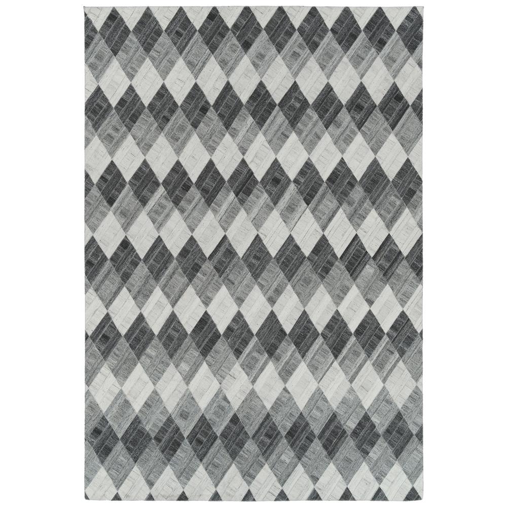 Kaleen Rugs CHP08-38 Chaps Collection 8 Ft x 10 Ft Rectangle Rug in Charcoal