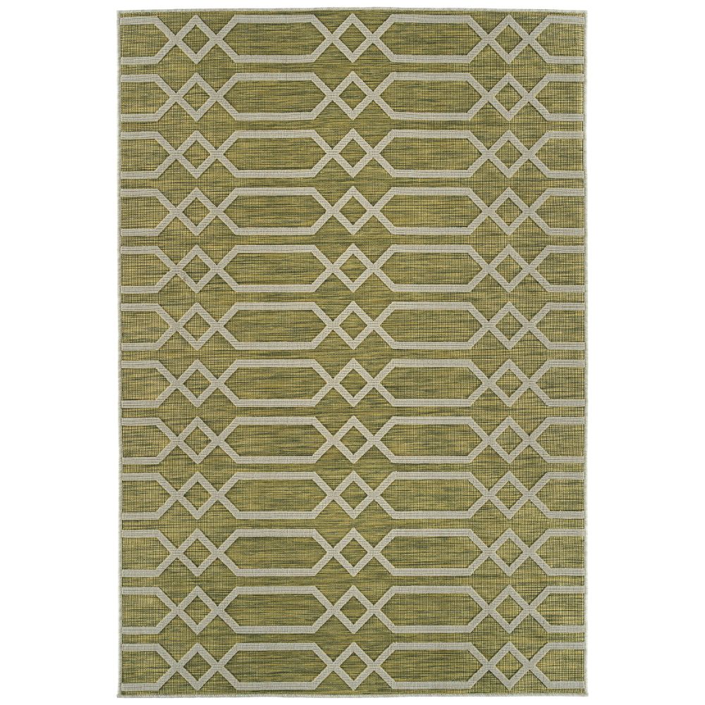 Kaleen Rugs COV06-96 Cove Collection 2 ft. X 6 ft. Runner Rug in Lime/Green/vory/Emerald