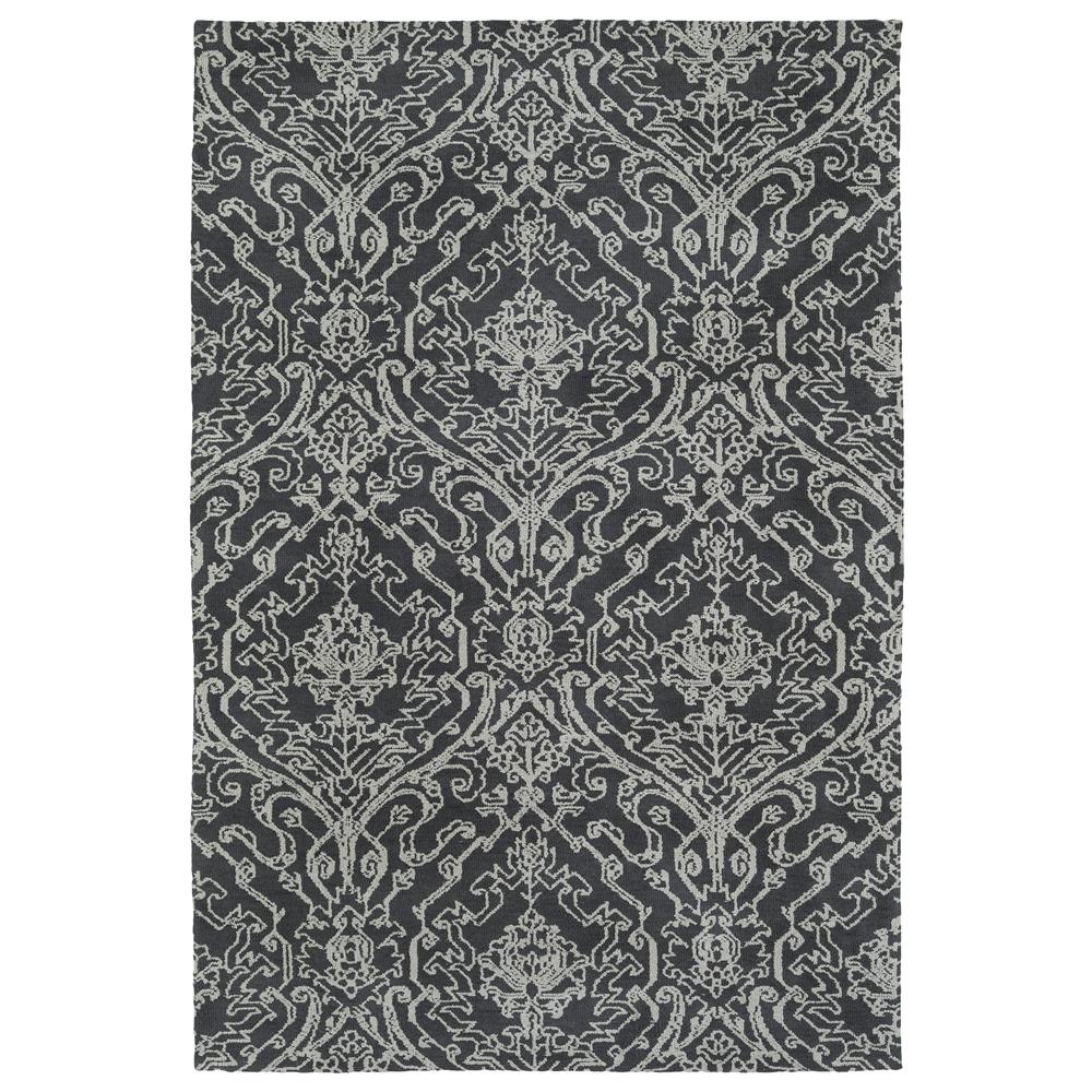 Kaleen Rugs CTC06-38 Cozy Toes 8 Ft. X 10 Ft. Rectangle Rug in Charcoal
