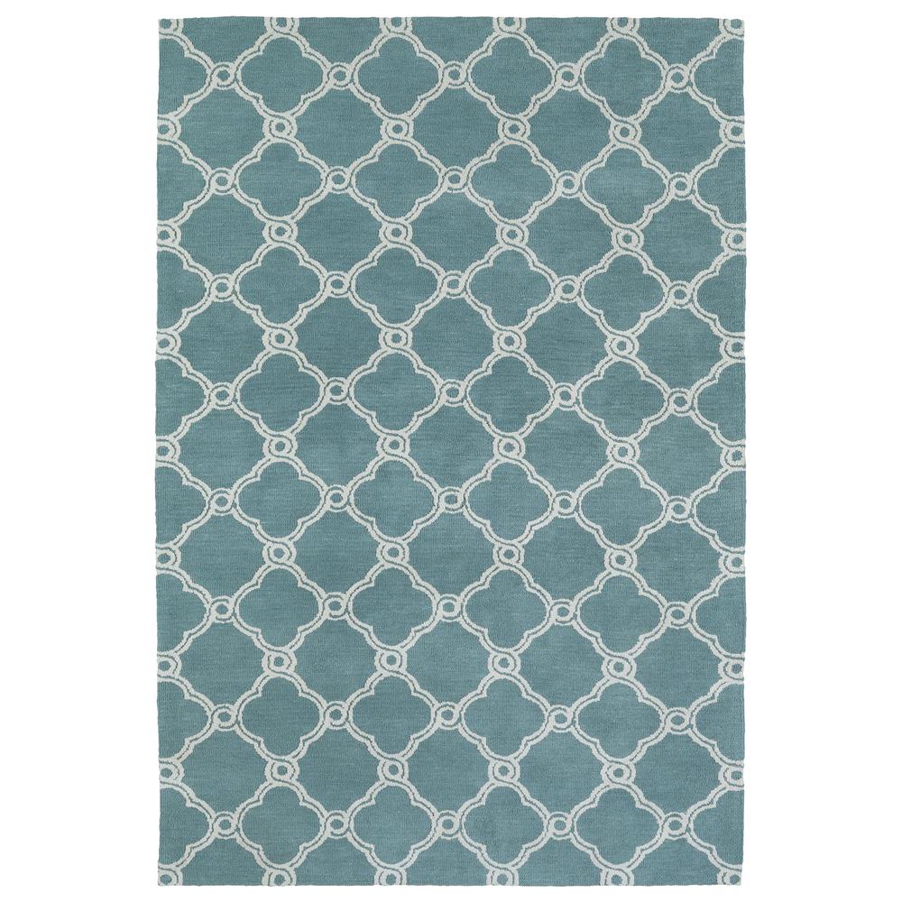 Kaleen Rugs CTC10-78 Cozy Toes 8 Ft. X 10 Ft. Rectangle Rug in Turquoise