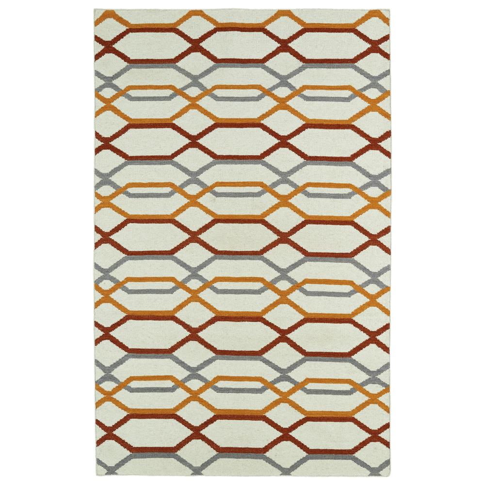 Kaleen Rugs GLA01-01 Glam 3 Ft. 6 In. X 5 Ft. 6 In. Rectangle Rug in Ivory