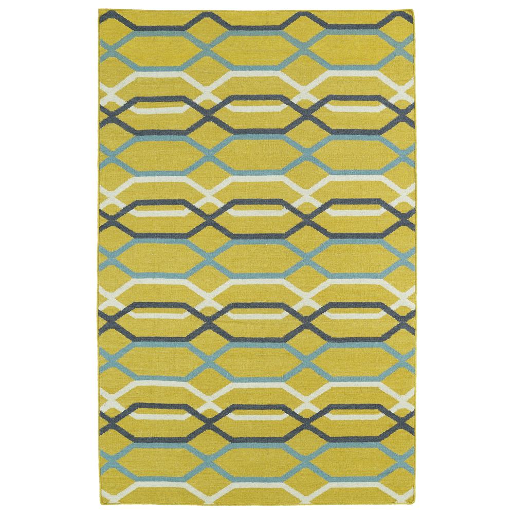 Kaleen Rugs GLA01-28 Glam 2 Ft. X 3 Ft. Rectangle Rug in Yellow