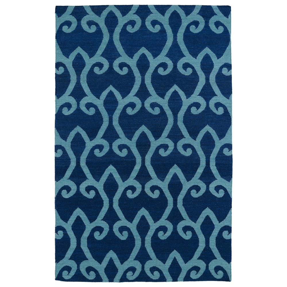 Kaleen Rugs GLA05-17 Glam 3 Ft. 6 In. X 5 Ft. 6 In. Rectangle Rug in Blue