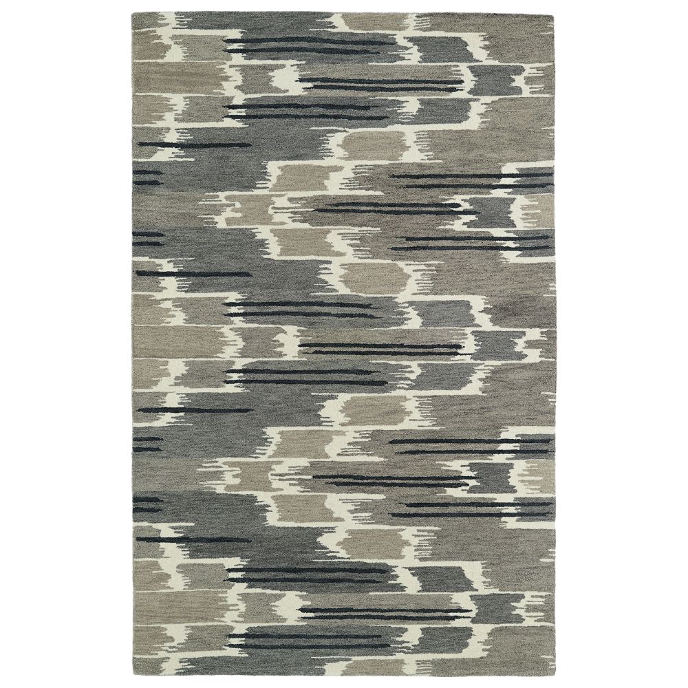 Kaleen Rugs GLB02-75 Global Inspiration Collection 2 Ft x 3 Ft Rectangle Rug in Grey