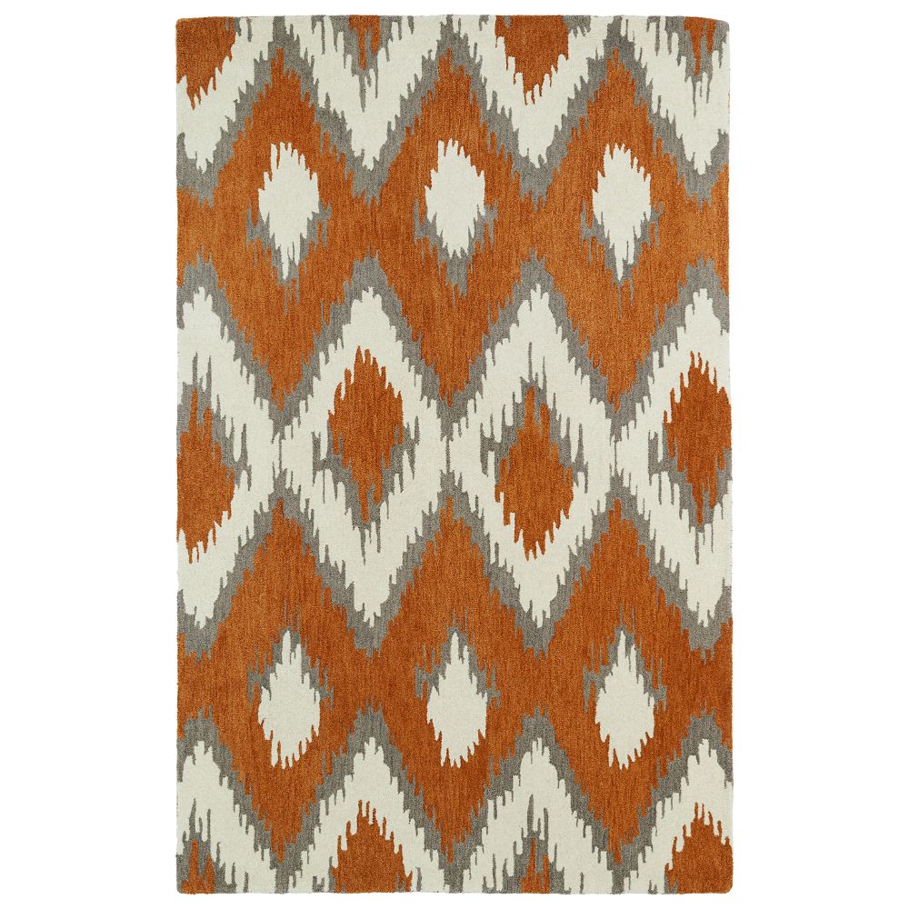 Kaleen Rugs GLB10-53 Global Inspiration Collection 8 Ft x 10 Ft Rectangle Rug in Paprika