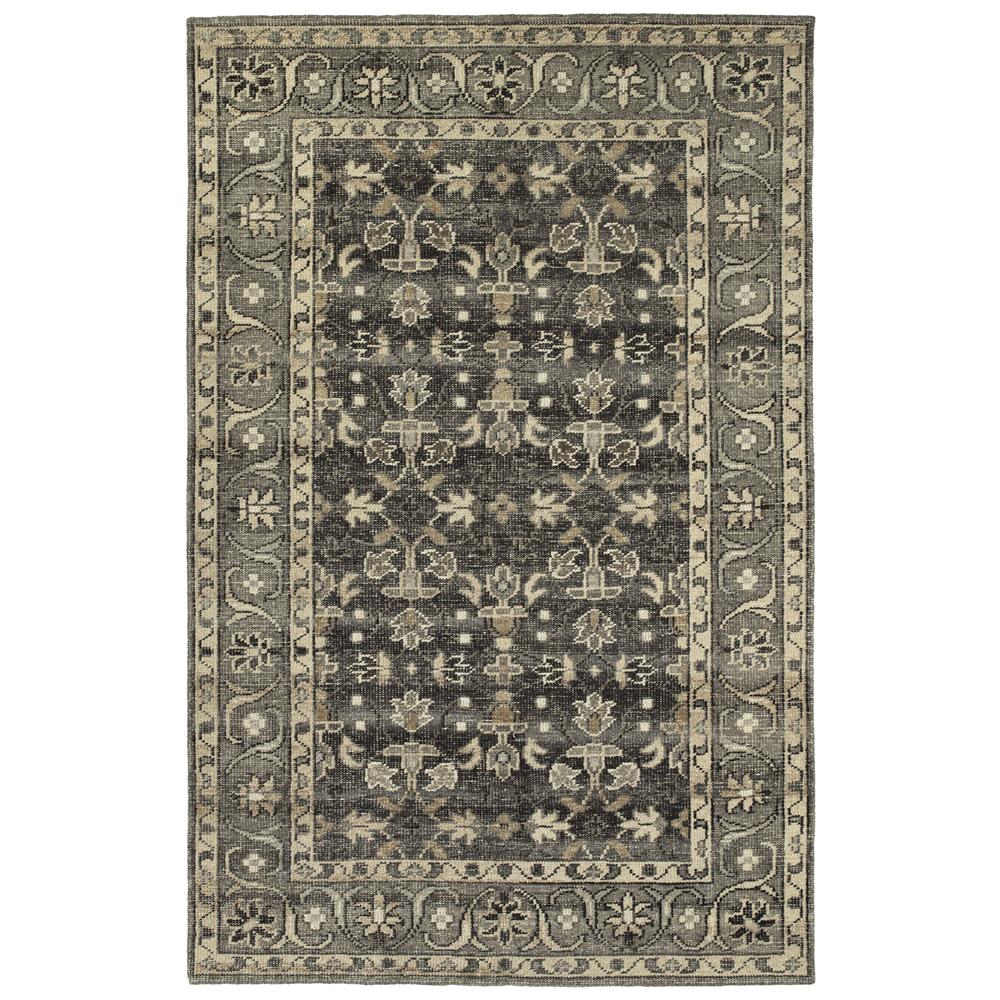 Kaleen Rugs HRA05-38 Herrera Collection 5 Ft 6 In x 8 Ft 6 In Rectangle Rug in Charcoal
