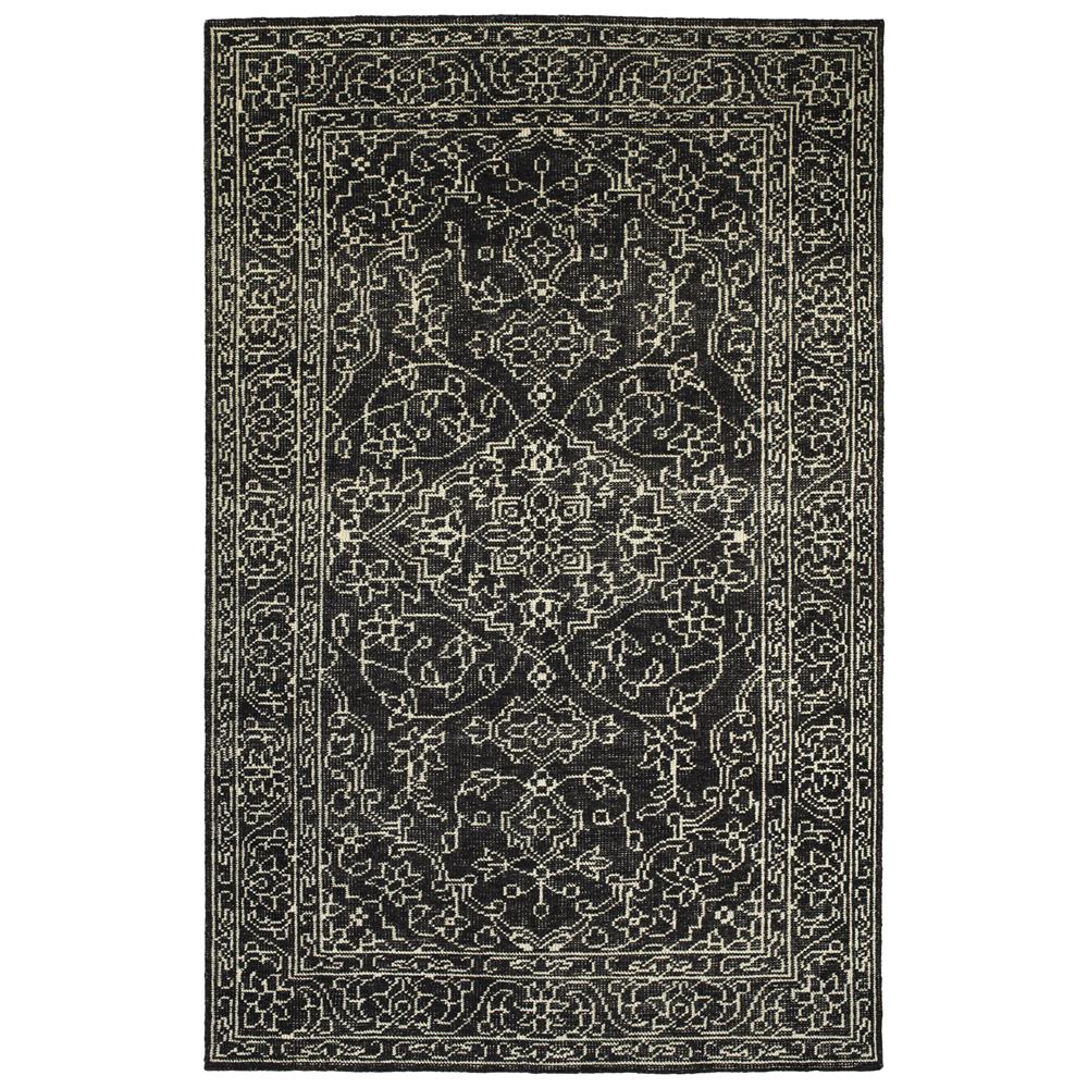 Kaleen Rugs HRA07-38 Herrera Collection 5 Ft 6 In x 8 Ft 6 In Rectangle Rug in Charcoal