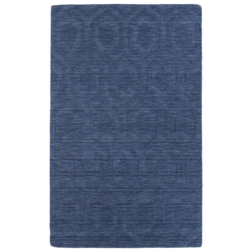 Kaleen Rugs IPM01-17 Imprints Modern Collection 2 Ft x 3 Ft Rectangle Rug in Blue