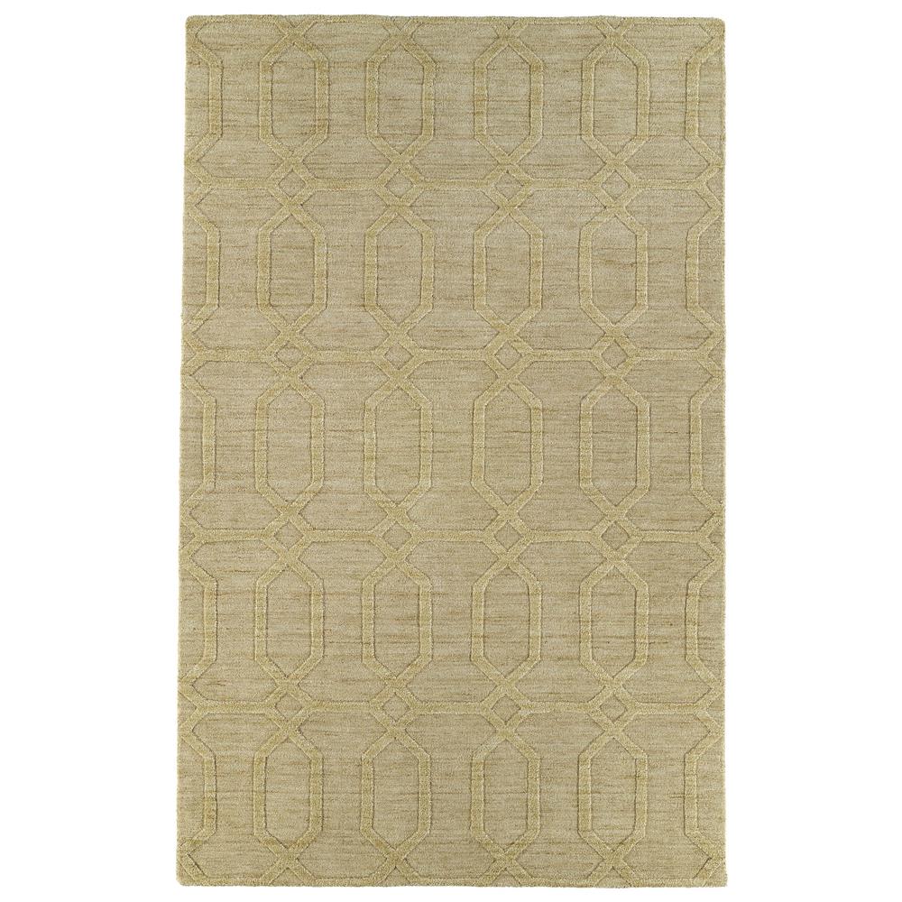 Kaleen Rugs IPM03-28 Imprints Modern Collection 8 Ft x 11 Ft Rectangle Rug in Yellow