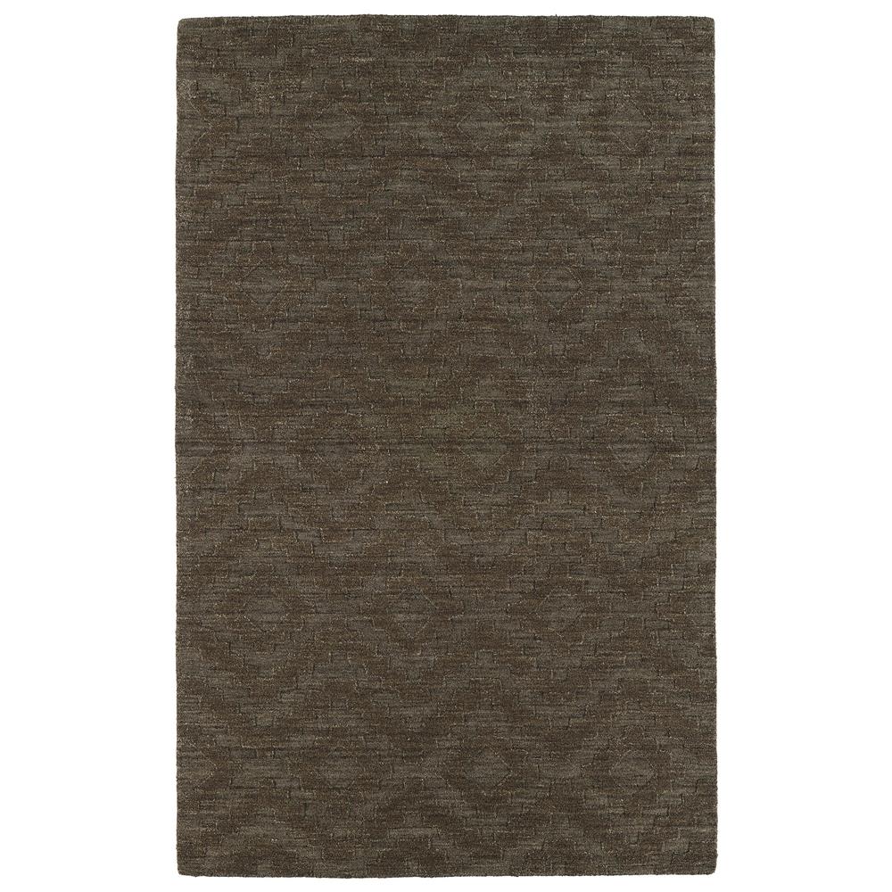 Kaleen Rugs IPM04-40 Imprints Modern Collection 2 Ft 6 In x 8 Ft Runner Rug in Chocolate