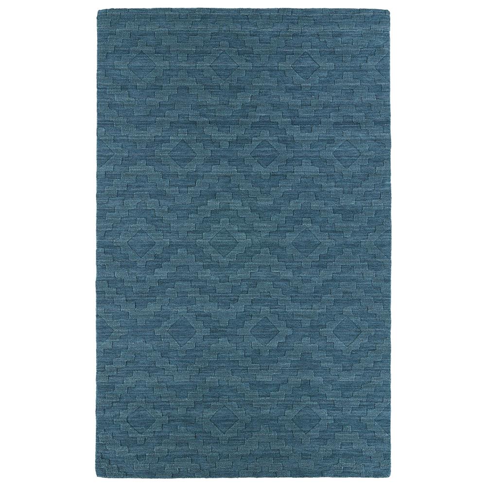Kaleen Rugs IPM04-78 Imprints Modern Collection 8 Ft x 11 Ft Rectangle Rug in Turquoise