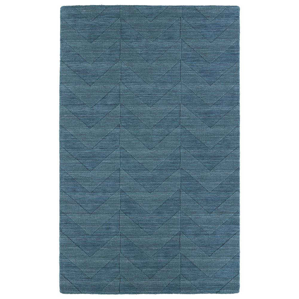 Kaleen Rugs IPM05-78 Imprints Modern Collection 2 Ft x 3 Ft Rectangle Rug in Turquoise