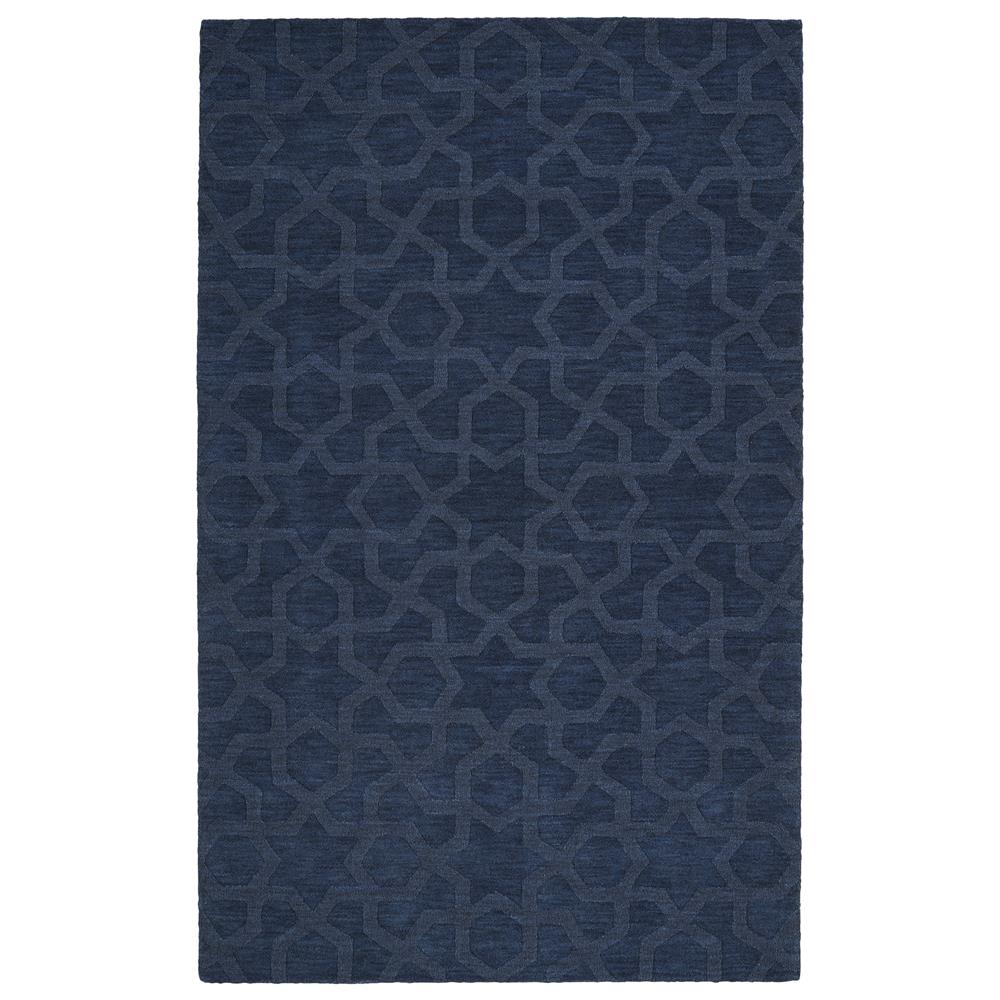 Kaleen Rugs IPM06-22 Imprints Modern Collection 8 Ft x 11 Ft Rectangle Rug in Navy