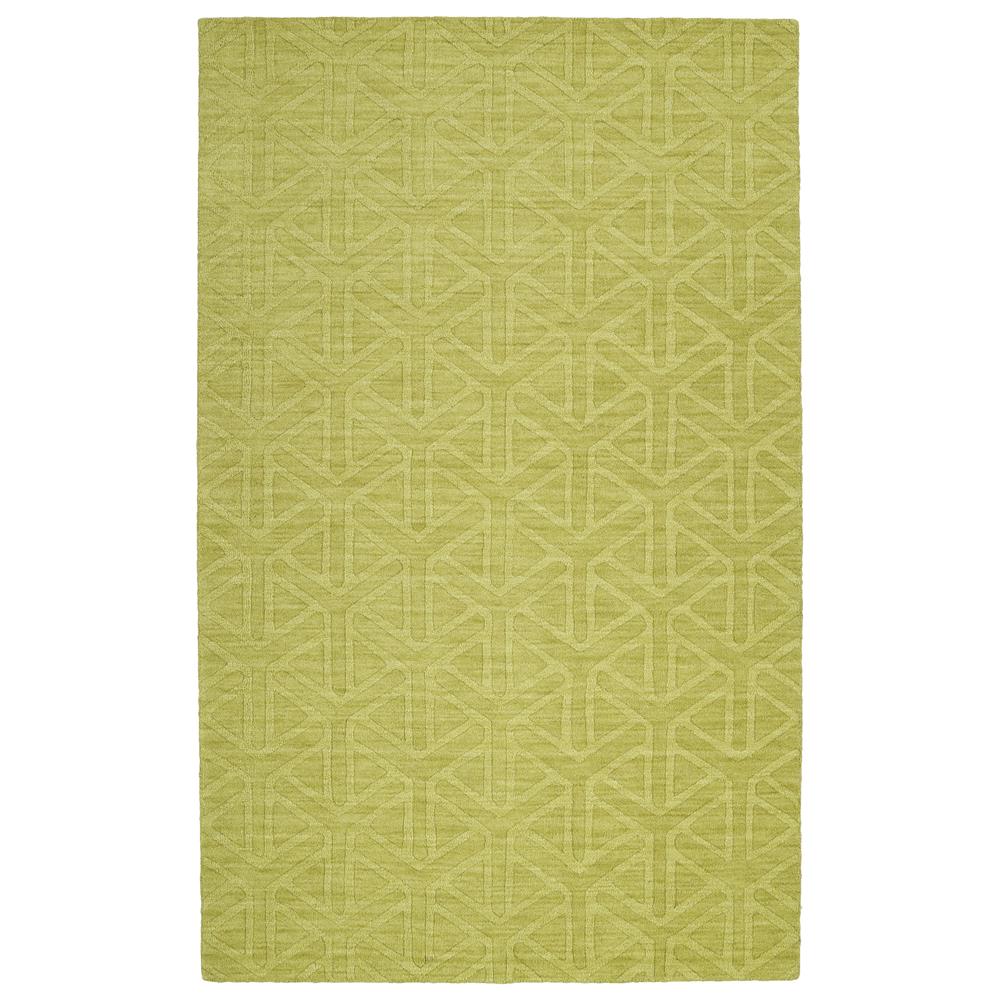 Kaleen Rugs IPM08-70 Imprints Modern Collection 2 Ft 6 In x 8 Ft Runner Rug in Wasabi