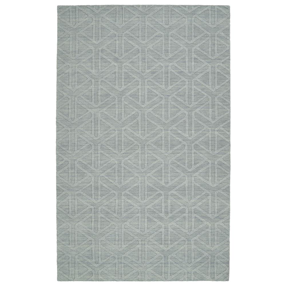 Kaleen Rugs IPM08-79 Imprints Modern Collection 3 Ft 6 In x 5 Ft 6 In Rectangle Rug in Light Blue