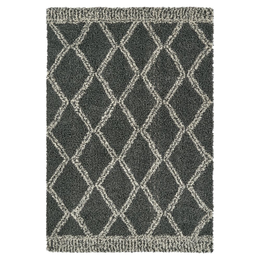 Kaleen Rugs KMN06-75 Komon Collection 6 ft. 6 in. X 6 ft. 6 in. Round Rug in Gray/Ivory