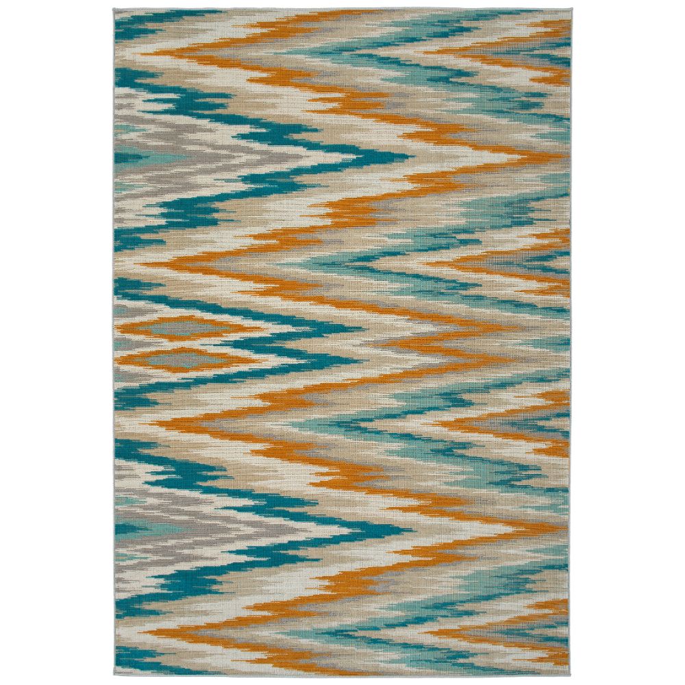 Kaleen Rugs LEG03-05 Legata Collection 9 ft. X 12 ft. Rectangle Rug in Gold/Teal/Sand/Turquoise/Ivory/Gray  