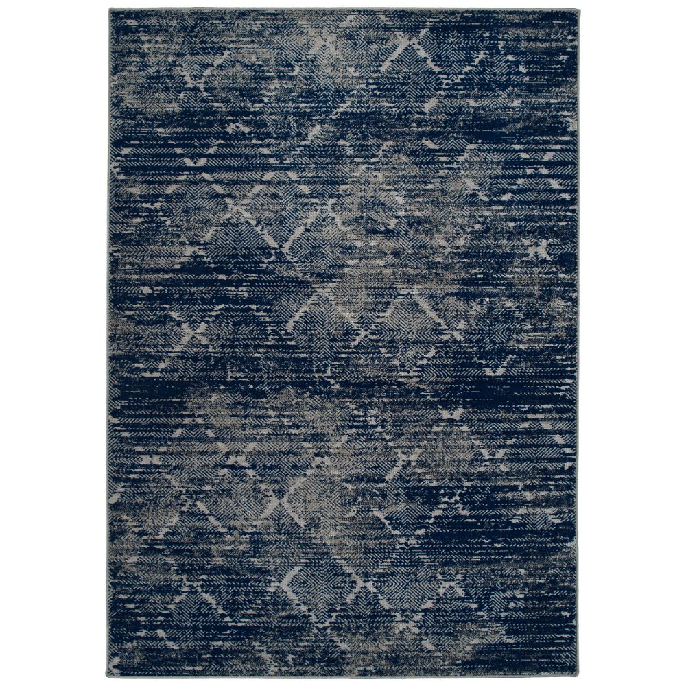 Kaleen Rugs LEG06-22 Legata Collection 7 ft. 10 in. X 10 ft. Rectangle Rug in Navy/Gray/Silver