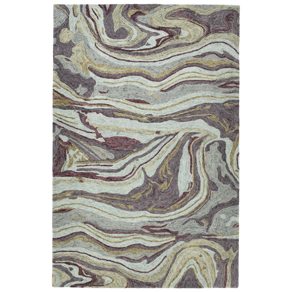 Kaleen Rugs MBL03-65 Marble Collection 3 Ft 6 In x 5 Ft 6 In Rectangle Rug in Aubergine 