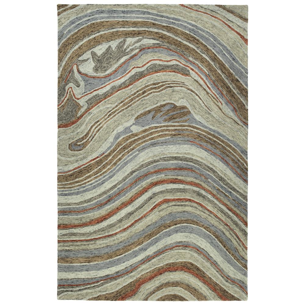 Kaleen Rugs MBL07-75 Marble Collection 2 Ft 6 In x 8 Ft Runner Rug in Grey 