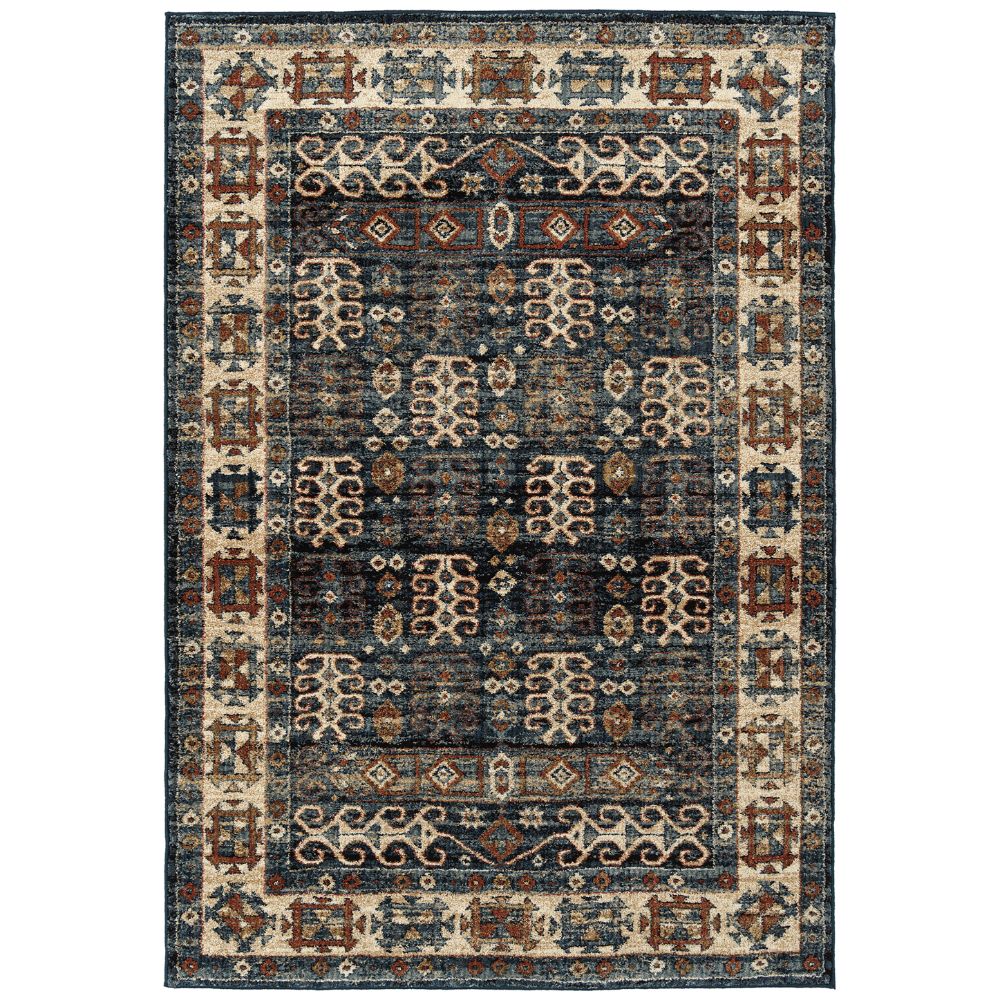 Kaleen Rugs MCA02-17 McAlester Collection 5 Ft 3 In x 7 Ft 3 In Rectangle Rug in Blue