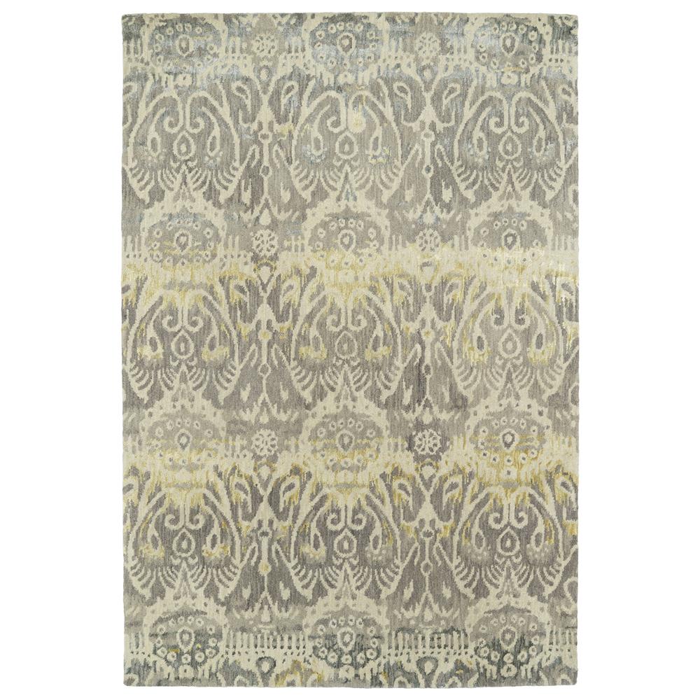 Kaleen Rugs MER01-75 Mercery Collection 3 Ft 6 In x 5 Ft 6 In Rectangle Rug in Grey