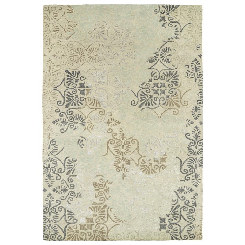Kaleen Rugs MER02-3 Mercery Collection 8 Ft x 11 Ft Rectangle Rug in Beige
