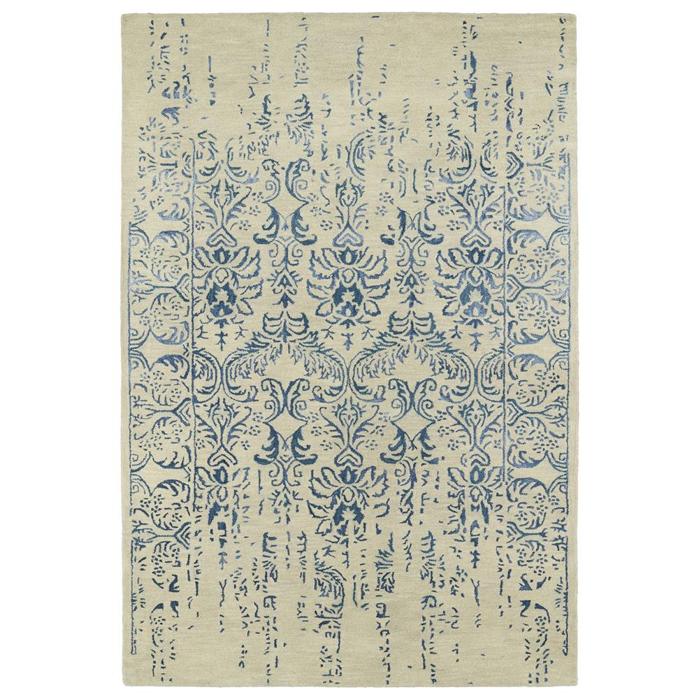 Kaleen Rugs MER03-17 Mercery Collection 3 Ft 6 In x 5 Ft 6 In Rectangle Rug in Blue