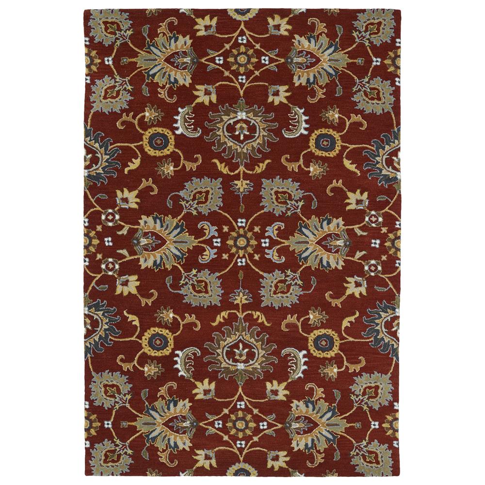 Kaleen Rugs MID02-25 Middleton Collection 3 Ft x 5 Ft Rectangle Rug in Red