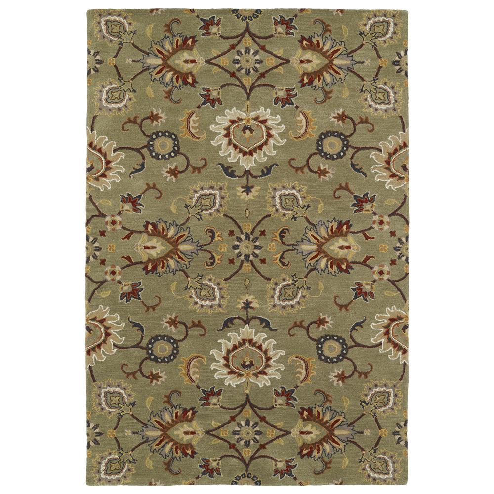 Kaleen Rugs MID02-50 Middleton Collection 3 Ft x 5 Ft Rectangle Rug in Green