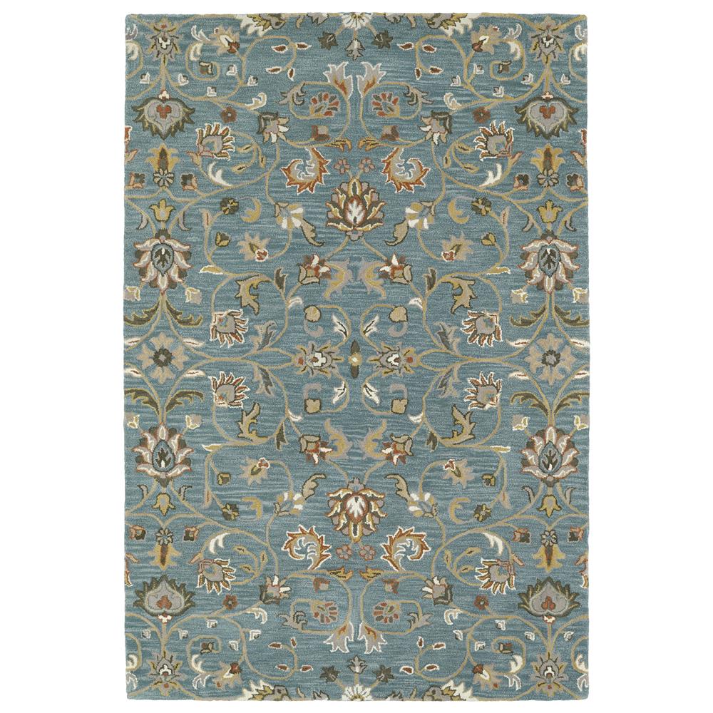 Kaleen Rugs MID05-78 Middleton Collection 2 Ft x 3 Ft Rectangle Rug in Turquoise