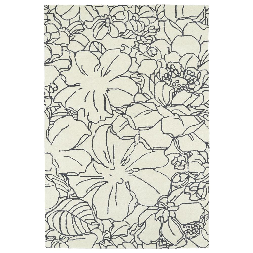 Kaleen Rugs MLG05-1 Melange Collection 5 Ft x 7 Ft 9 In Rectangle Rug in Ivory